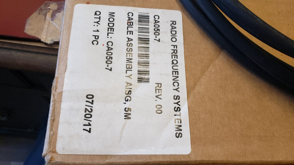 NEW RADIO FREQUENCY SYSTEMS CONNECTOR 6PIN CA050-7 CABLE ( F2-5B)