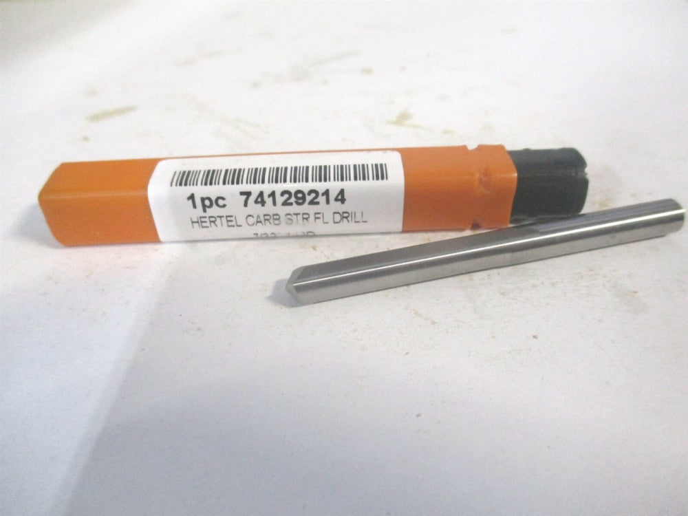 (74129214) 7/32" x 1-1/4" x 2-3/8" OAL 140° Carbide Straight Flute Drill Bit 