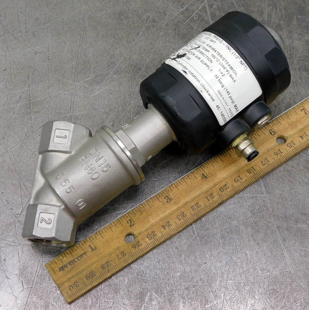 Spirax Sarco PF61G-1NC Piston Actuated On/Off Valve 45mm DIA 2 Port 1/2" NPT
