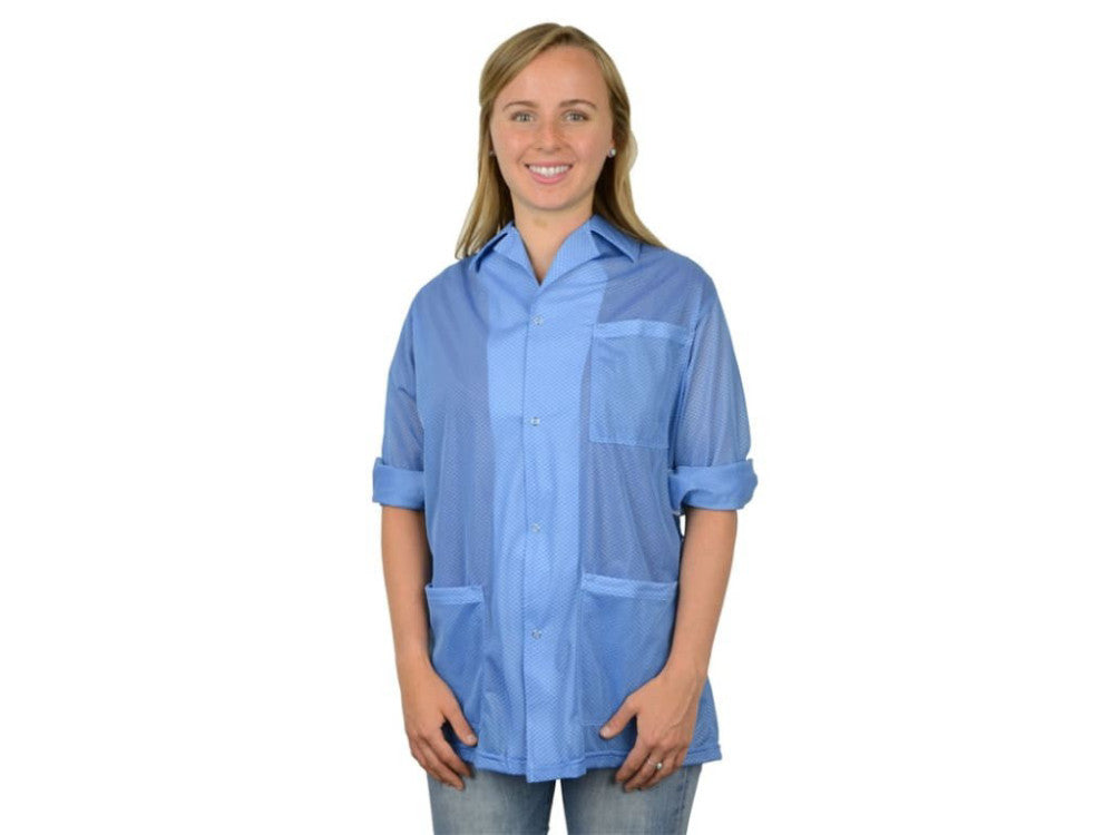 Desco 74305 - Statshield smock - jacket style with convertible sleeves / blue /