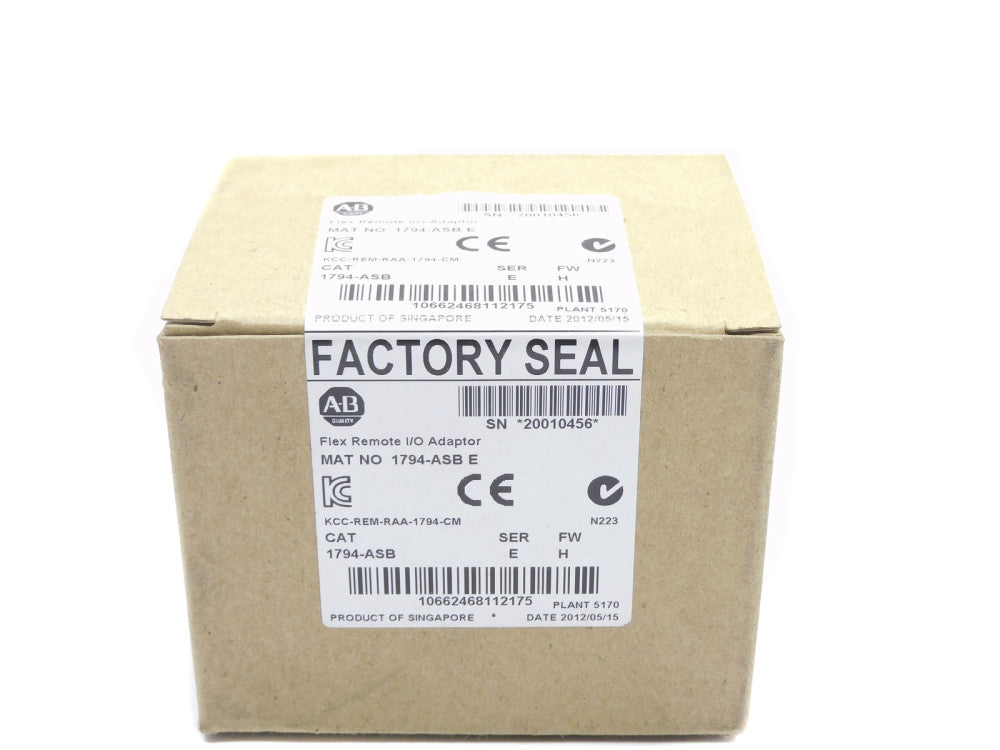 ALLEN BRADLEY 1794-ASB SER. E F/W H DATE: 2012 NSFS