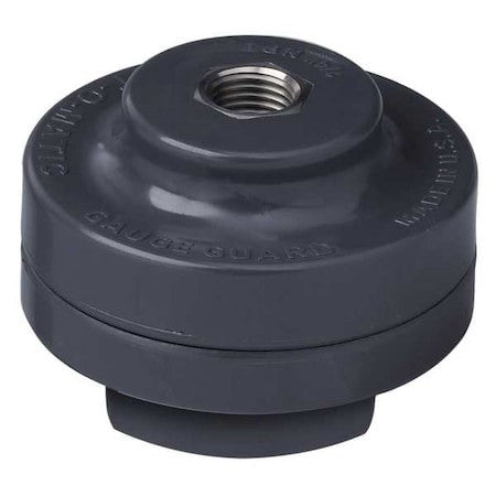 Plast-O-Matic Ggvs1-Pv Gauge Gd,Pvc,Viton Dia,1/4 In Gauge Port