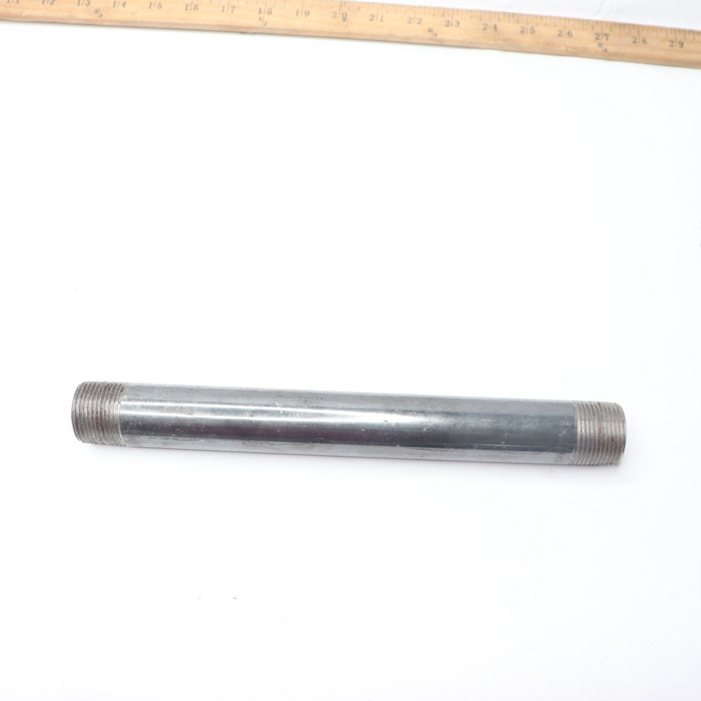 Galvanized Thread Both End Pipe Nipple 1" X 11"