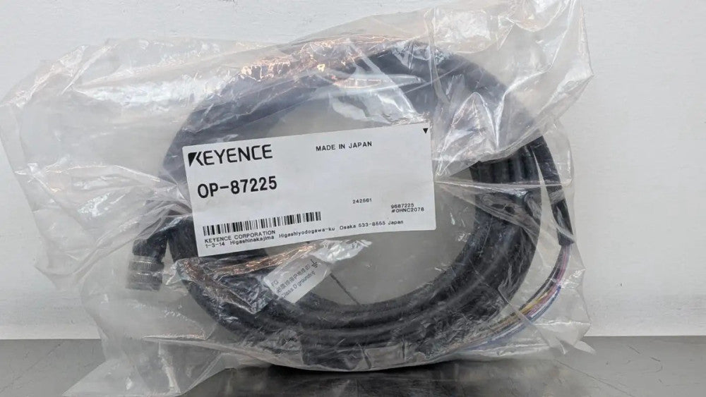 Keyence OP-87225 Control Cable 12-Pin Male 13-Wire 5m