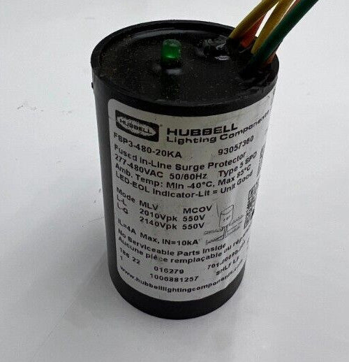 Hubbell Fused In Line LED Driver Surge Protection FSP3-480-20KA 3 Pole