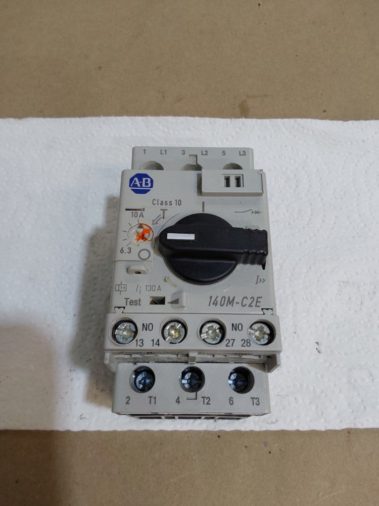 Allen Bradley 140M-C2E-C10 Motor Protector Circuit Breaker 6.3-10A Amp