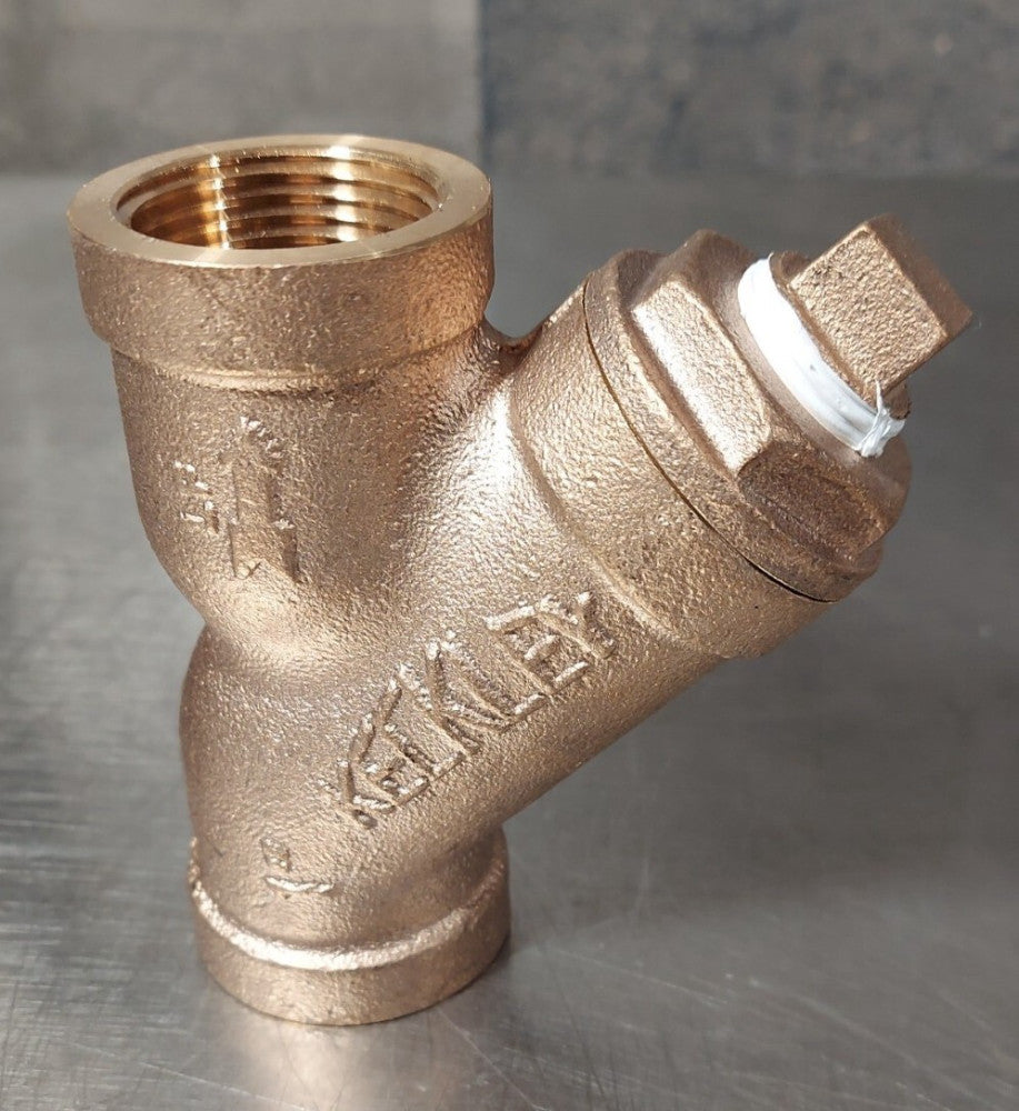 KECKLEY F7 Cast Bronze "Y" Strainer, 1" Threaded, 200 WOG C89833