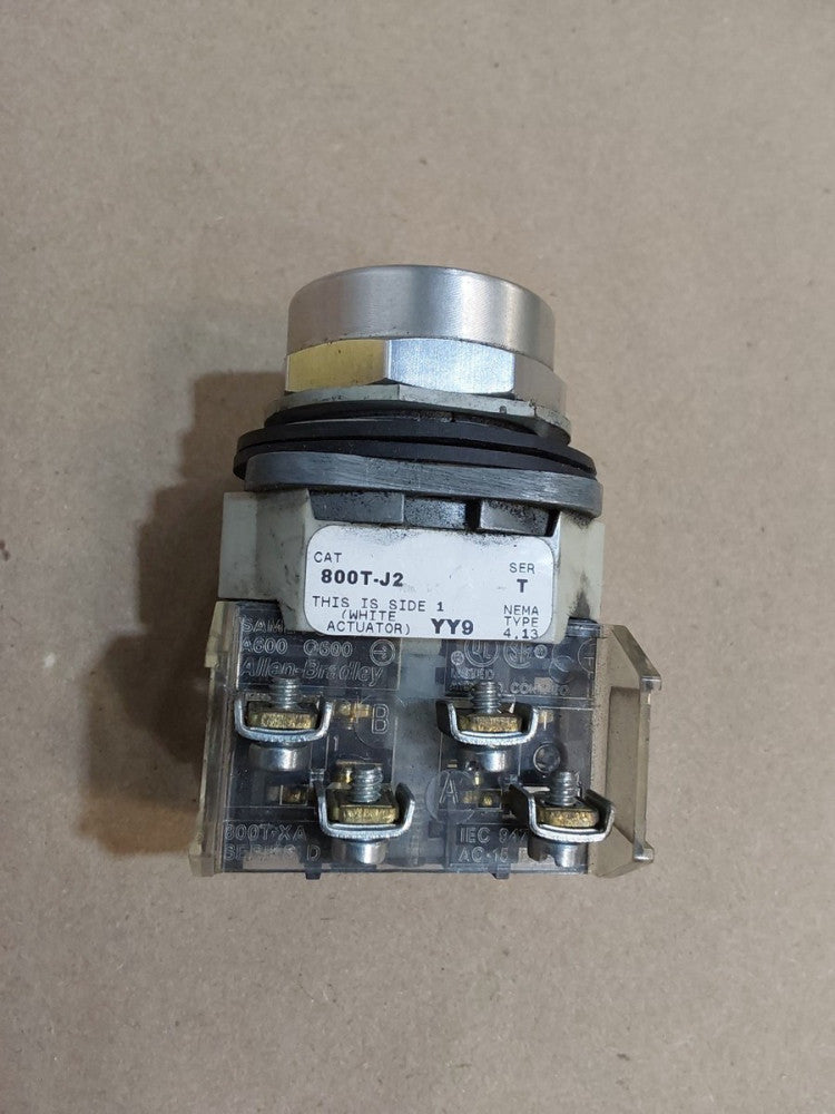 Allen Bradley 800T-J2 2-Position Selector Switches, No Head