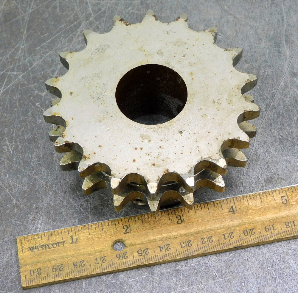Martin D50B18H Double Roller Chain Sprocket #50 18 Teeth 1-1/4" Bore
