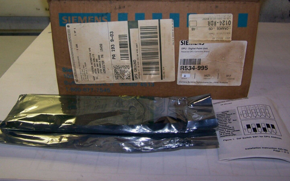 SIEMENS RE-MANUFACTURED DIGITAL POINT UNIT CONTROLLER BOARD  R534-995