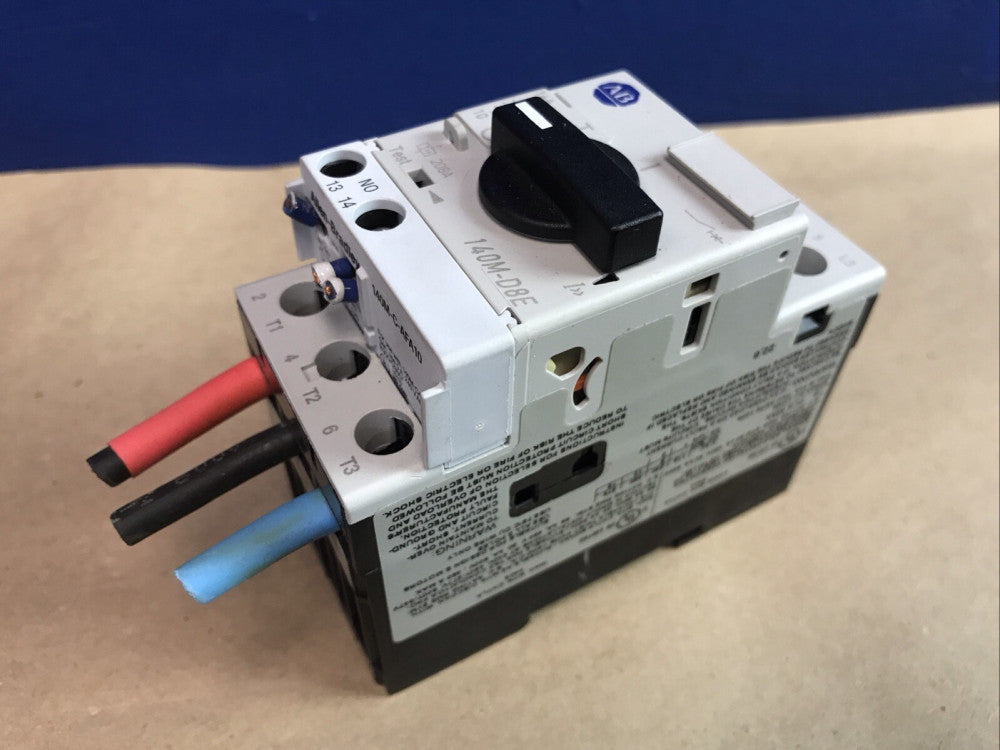 Allen Bradley 140M-D8E-C16 Motor Protection Circuit Breaker 16A w/ 140M-C-AFA10