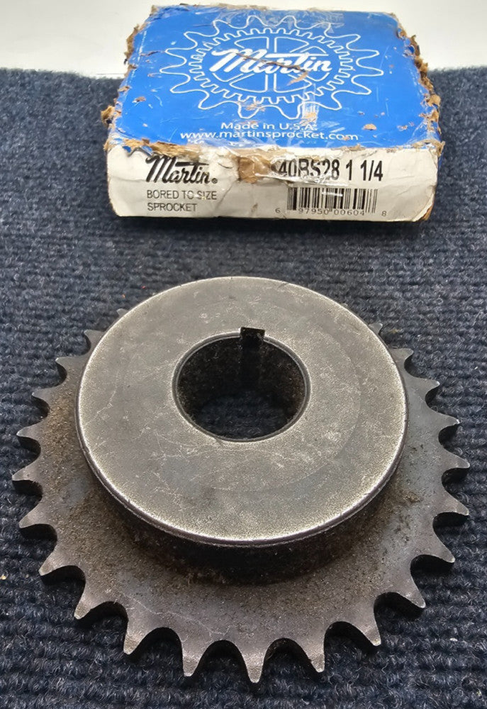 Martin Sprocket 40BS28 1 1/4 1.2500 in Bore 28 Teeth Sprocket