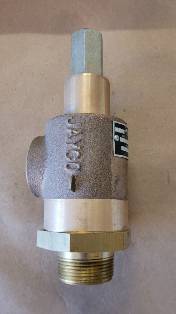 Jayco 08-05 Brass Safety Relief Valve 1-1/4" NPT Fig No 312 Set 225 86gpm