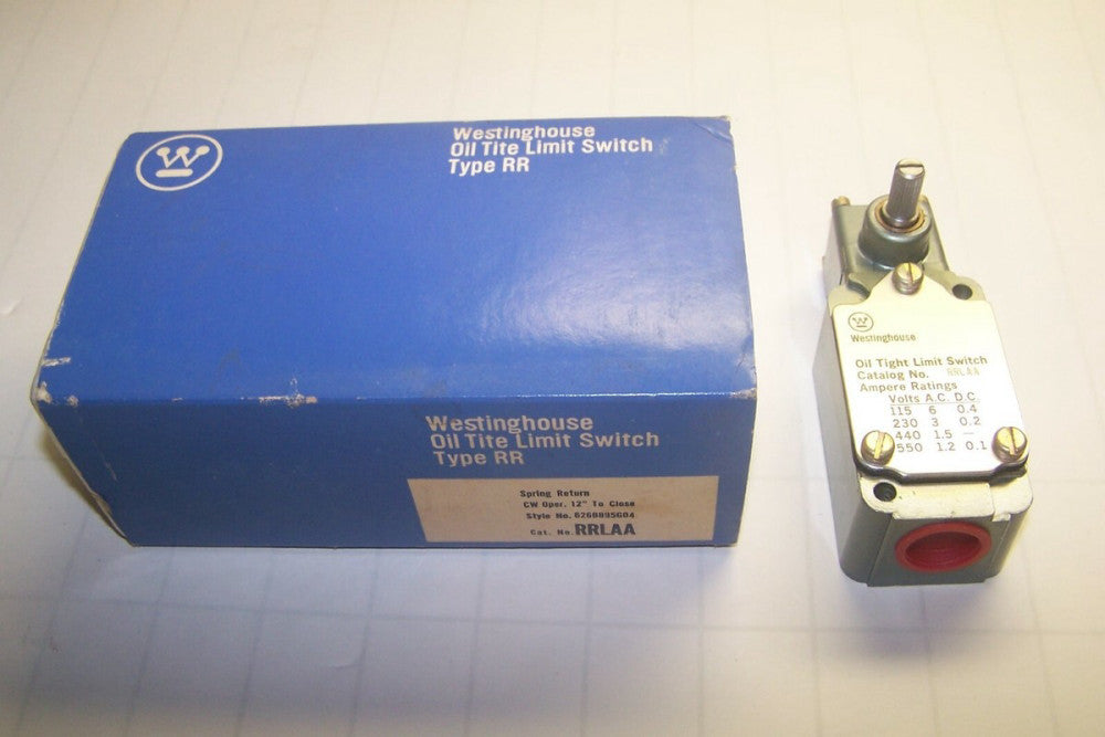 NEW WESTINGHOUSE OIL TIGHT LIMIT SWITCH CATALOG RRLAA2 