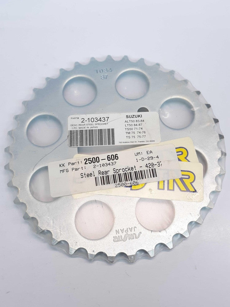 Sunstar 2-103437 Steel Rear Sprocket  420-37T  Suzuki 