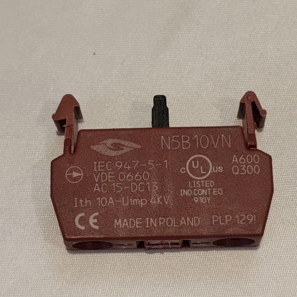Springer Controls N5B10VN 15VAC 10A Contact Block