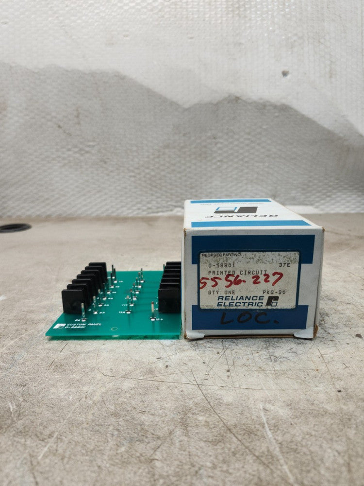 NEW IN BOX RELIANCE ELECTRIC PRINTED CIRCUIT BOARD 0-58801