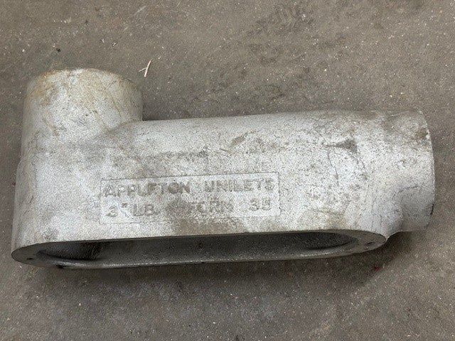 14" APPLETON UNILETS 3" LB FORM 35 CONDUIT BODY OUTLET
