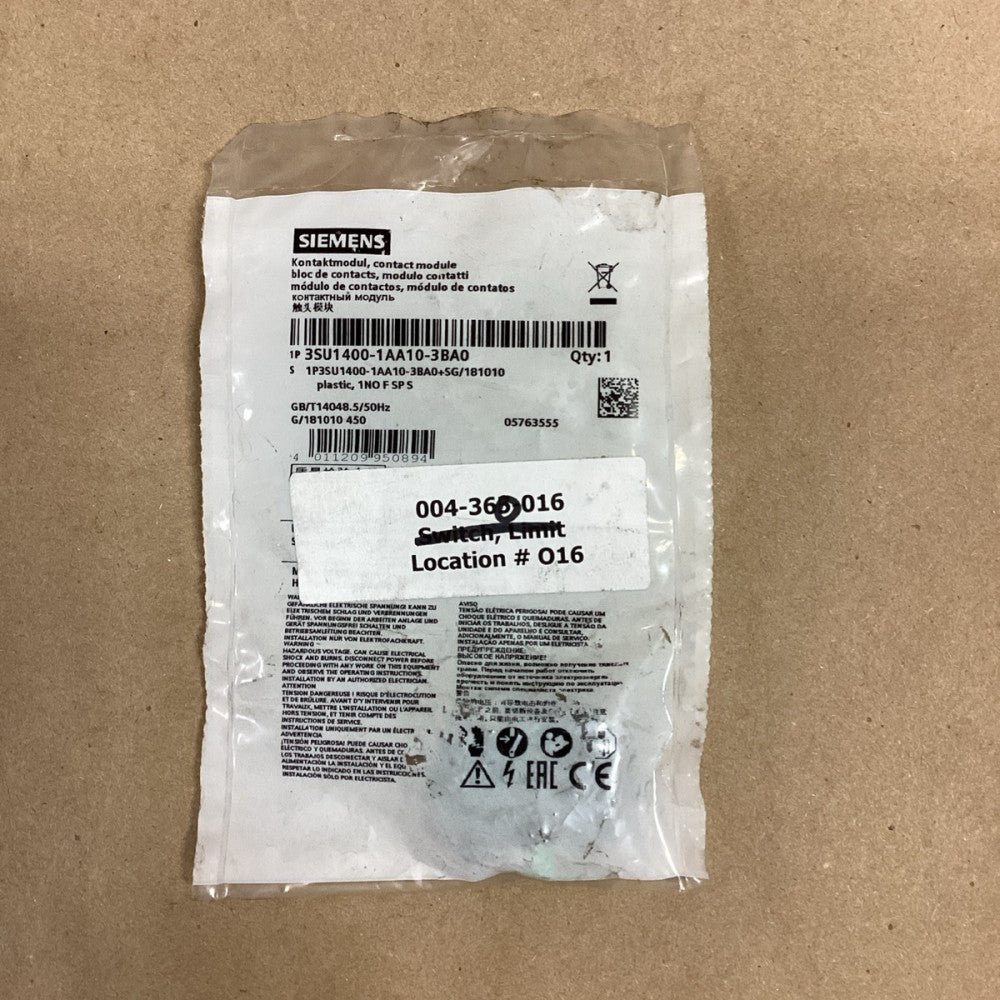 NEW Siemens Contact Block 3SU1400-1AA10-3BA0