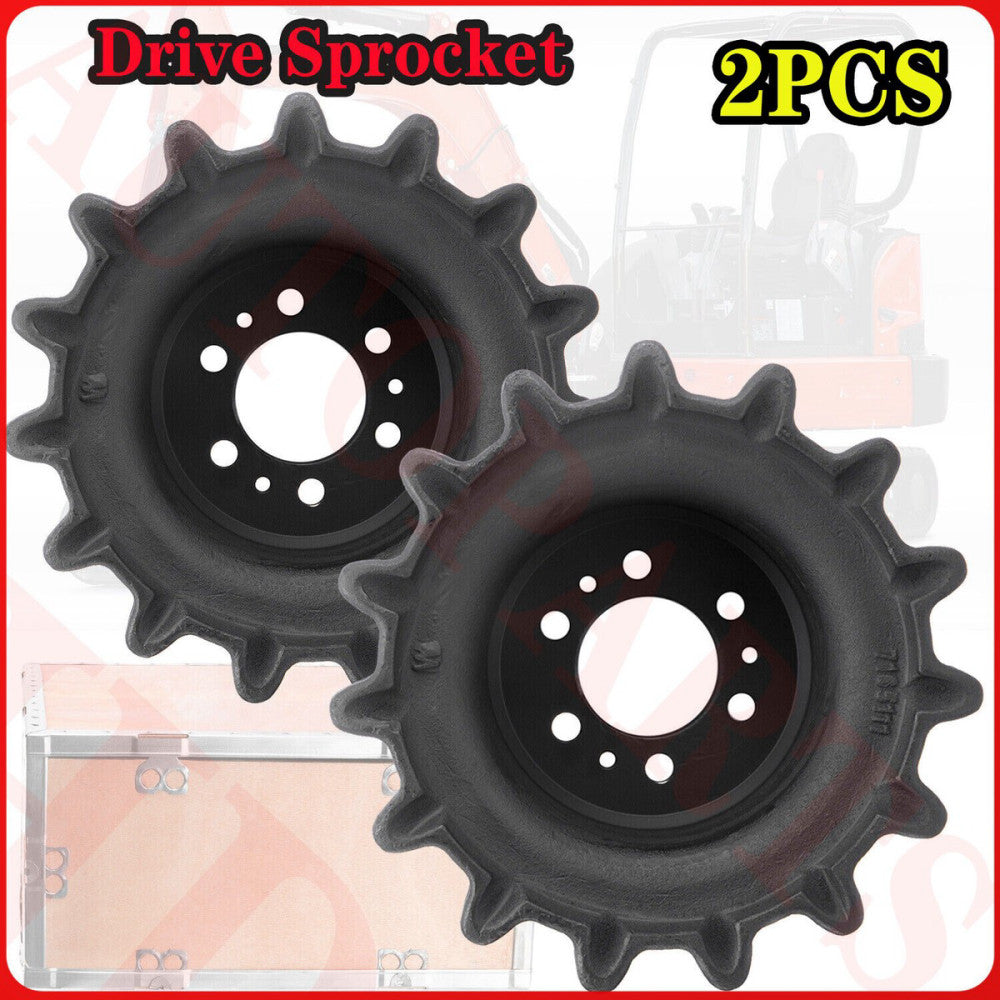 2Pcs Drive Sprocket 15 Teeth 5.75" Deep fit Bobcat T140 T190 T180 6736306 ,HOT