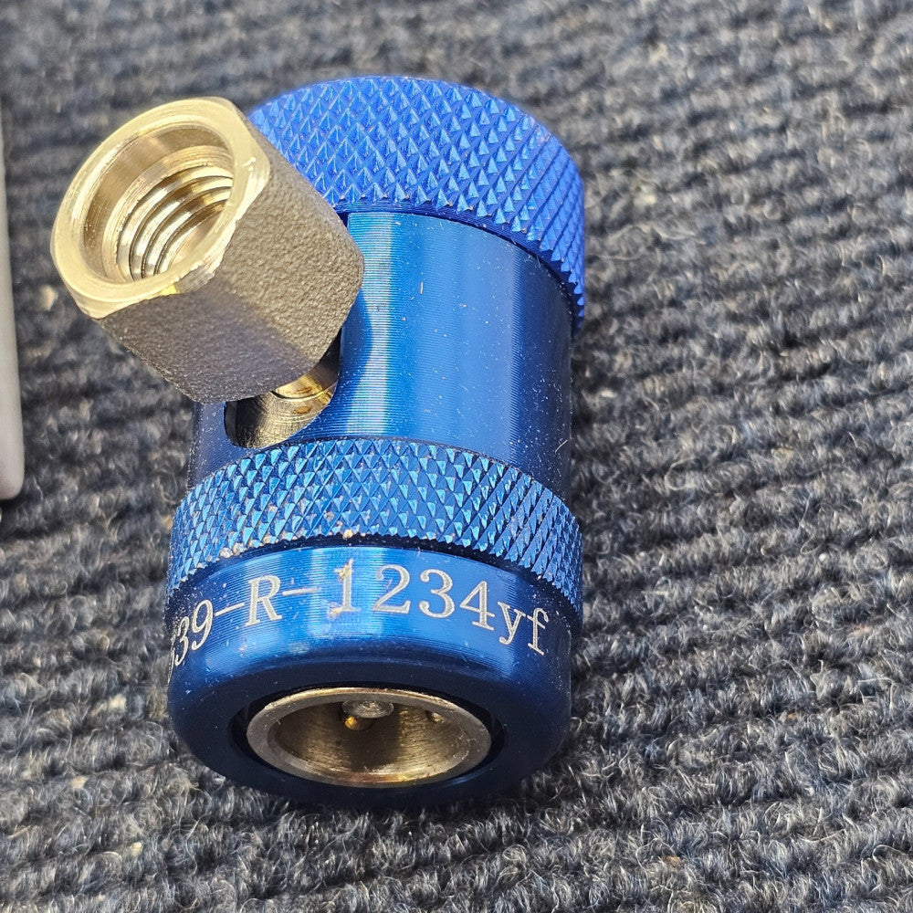 J639-R-1234YF 12mm Thread Hot Refrigerant Coupler High Side