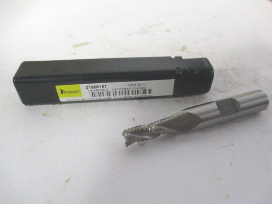 (723-5708) 1/4" x 5/8" x 3/8" x 2-7/16" OAL Cobalt 3Fl Roughing Square End Mill
