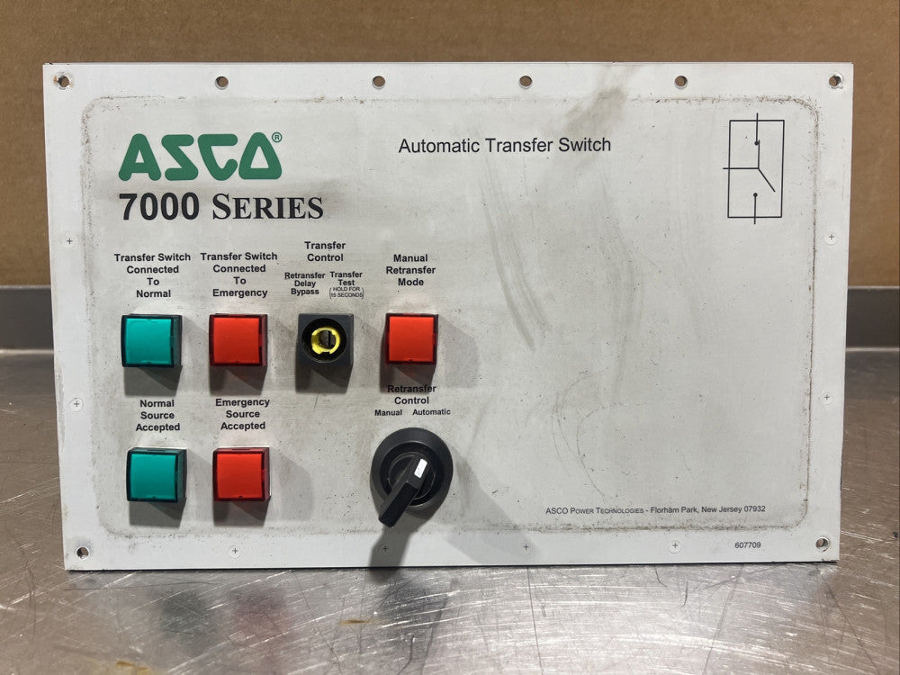 607709 Asco 7000 Series Automatic Transfer Switch Nos Surplus Fresh Take Out