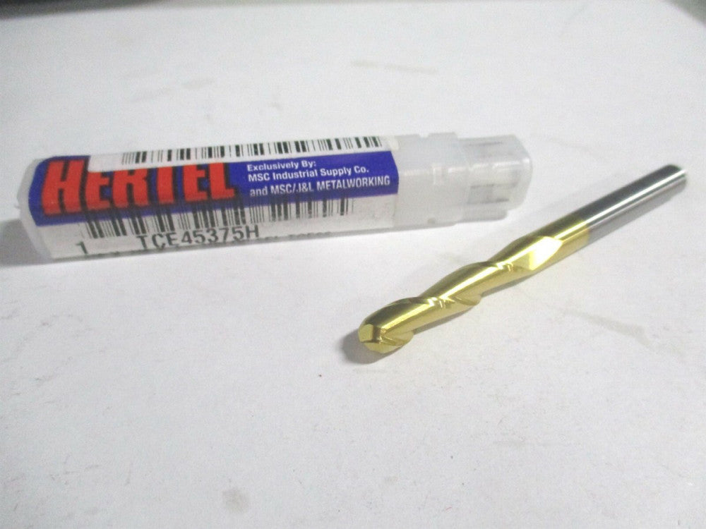 (E6014016) 1/4" x 1-1/8" x 1/4" x 3" OAL Solid Carbide 2 Flute Ball End Mill 