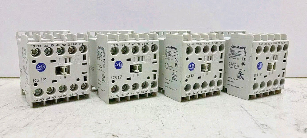 4 Pack Allen Bradley 700-K31Z-* Ser A Control Relay 4 Pole 3NO-1NC  24 Vdc