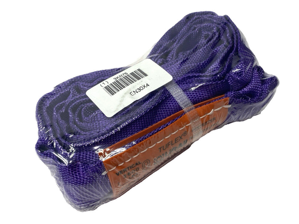 Tuflex EN30X4 Liftall Purple Roundsling Strap 4' 2600lb