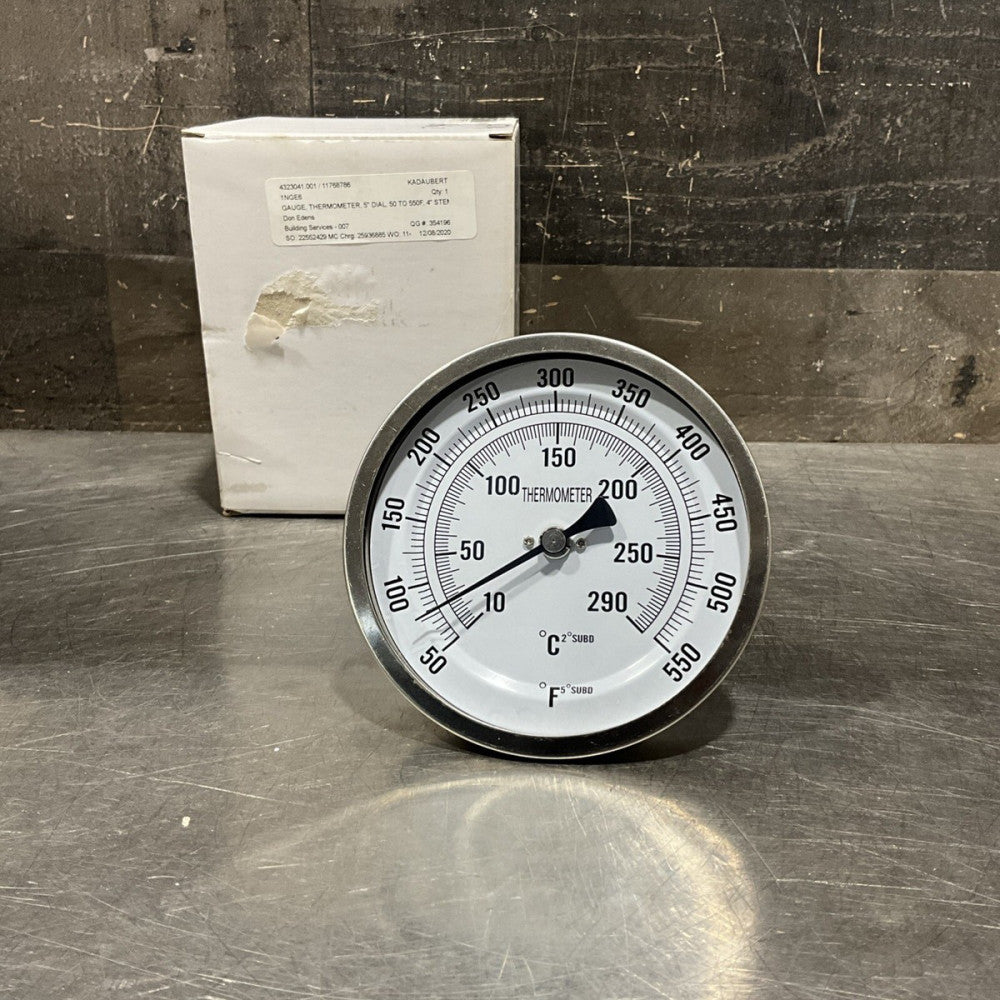1NGE6 Bimetal Thermometer  1NGE6 Industrial Dial Thermometer NOS