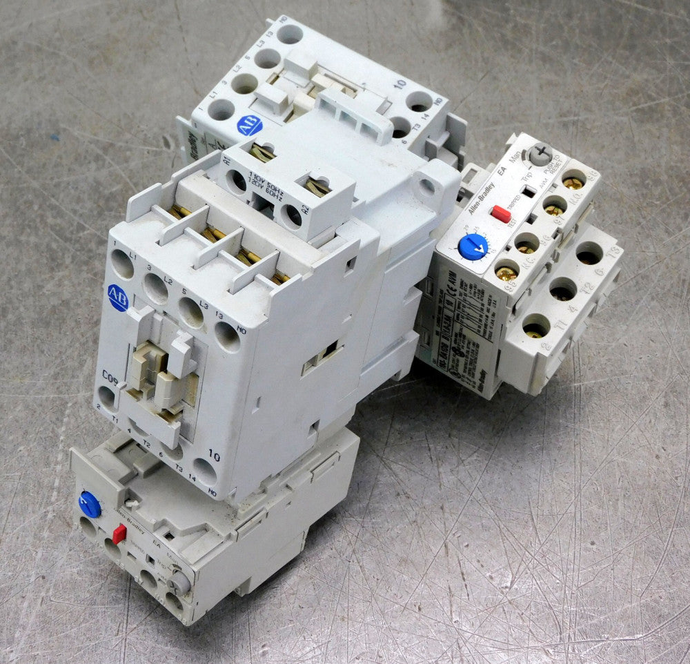 Allen Bradley 100-C09*10 Contactor W 193-EA1DB Overload Relay 690V Lot of Two(2)