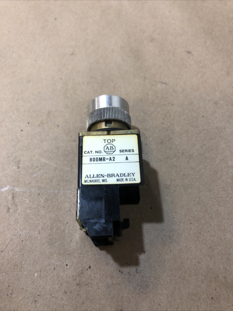 Allen Bradley 800MR-A2 Pushbutton (Black) Series A W/ 800M-XD1S