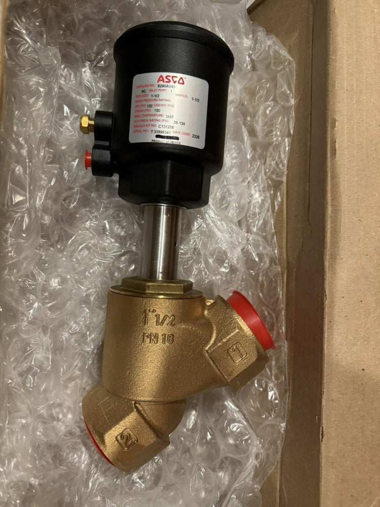 ASCO 8290A040 Series 8290 Multi-Purpose Solenoid Valve, 1-1/2" x 1-1/2"