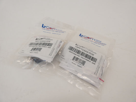 *Lot of 2* L-Com TSPFTC6AS-POE Field Termination Plug - NEW Surplus!