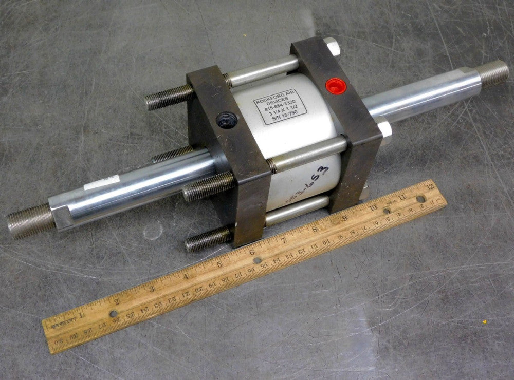 Rockford Air 15-790 Pneumatic Air Cylinder Actuator 3-1/4" Bore x 1-1/2" Stroke