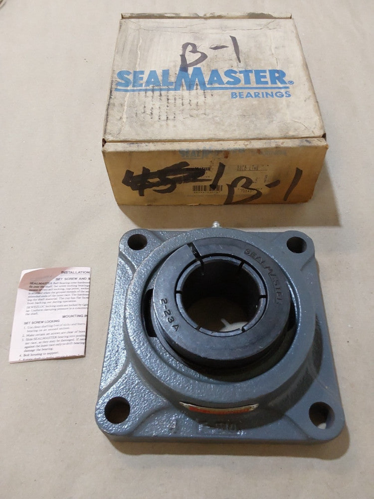 SEALMASTER SF-32T 4-BOLT FLANGE MOUNTED BEARING 2" BORE SF32T NEW