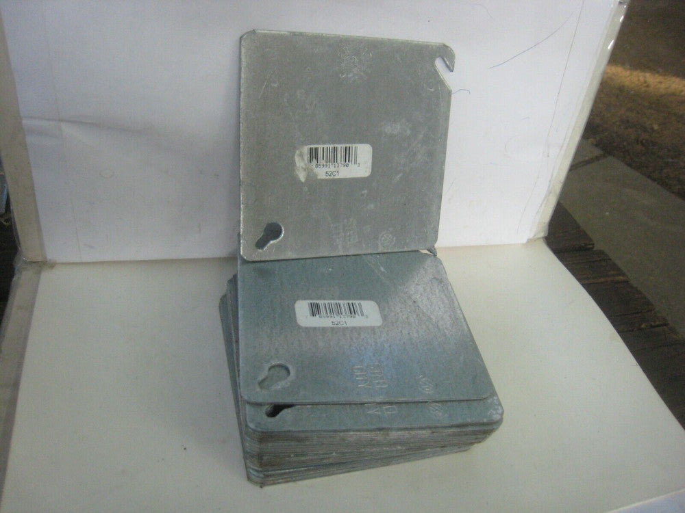 Thomas & Betts 52C1 4" Square Cover Box of 21 Vintage NOS 6 pounds USA