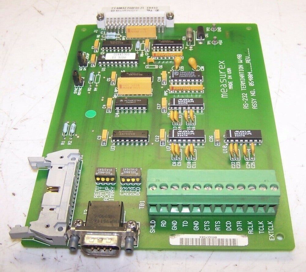 HONEYWELL MEASUREX 05400400 RS-232 TERMINATION W/AB REV B 