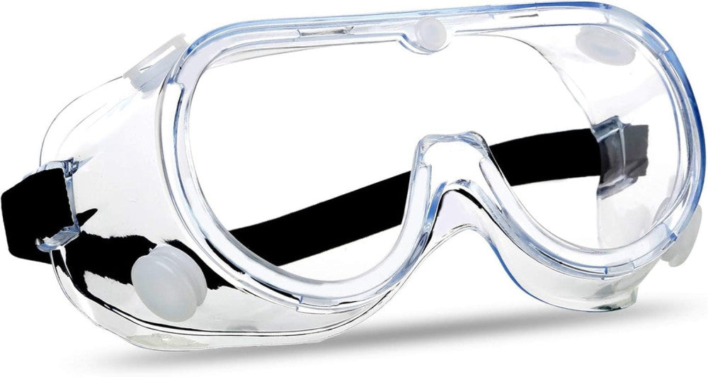 Anti-Fog Safety Goggles with Clear Lens and Adjustable Fit for Eye Protection