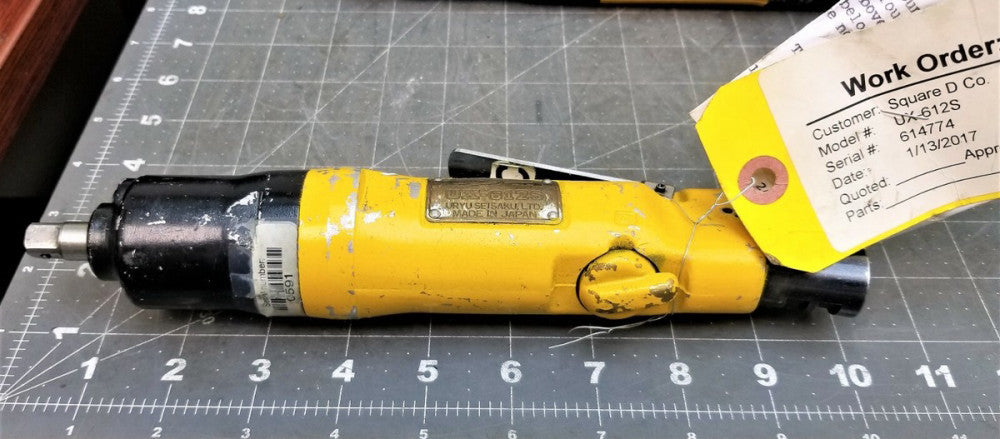 3/8” Drive Reversable Pneumatic Inline Nut Runner URYU AIMCO UX-612S REBULT[A2S4
