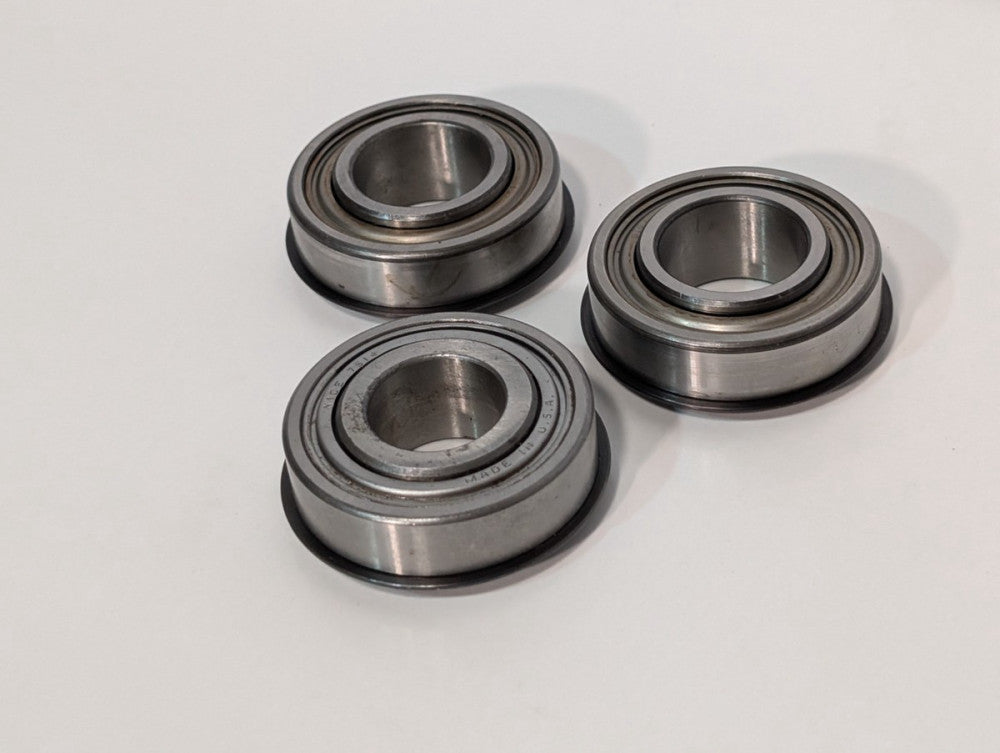 Lot of 3: NICE 7514 single-row, felt-sealed, deep groove ball bearings, USA Made