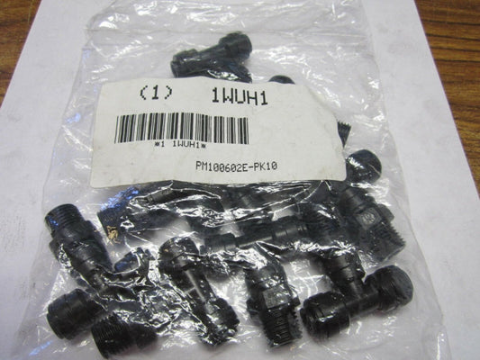 10-JOHN GUEST 6mm Tube X 1/4 Pipe Black Plastic Swivel Branch Tee Fittings