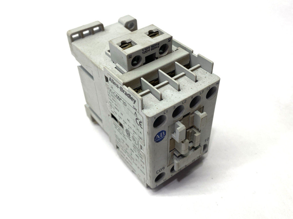 Allen Bradley 100-C09D10 Ser. A IEC Contactor 3-Pole 9A 120V