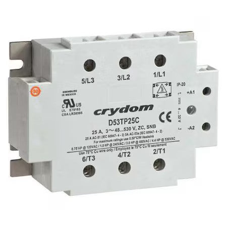 Crydom B53tp50ch Solid State Relay, 3 Phase, Surface, Scr