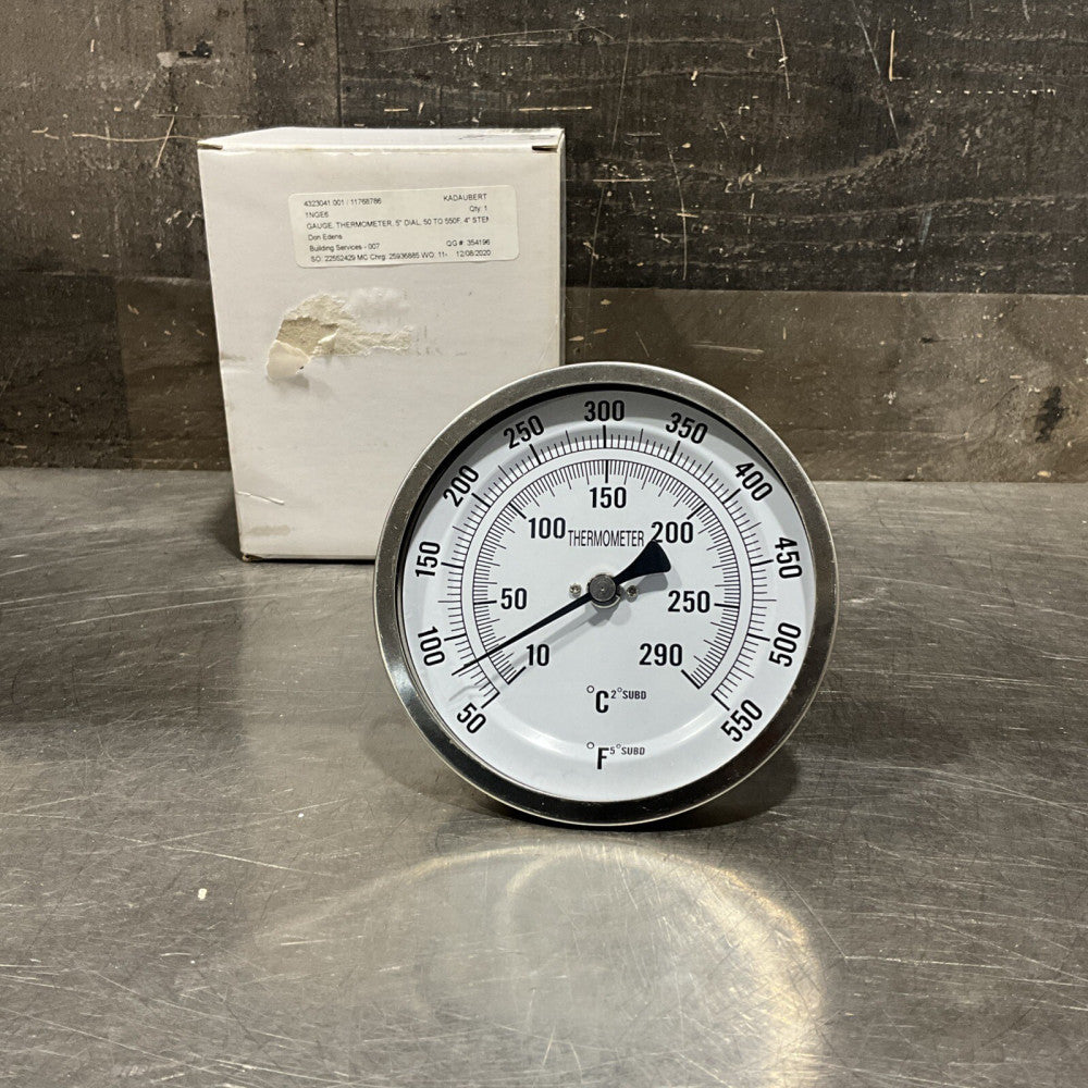 1NGE6 Bimetal Thermometer  1NGE6 Industrial Dial Thermometer NOS