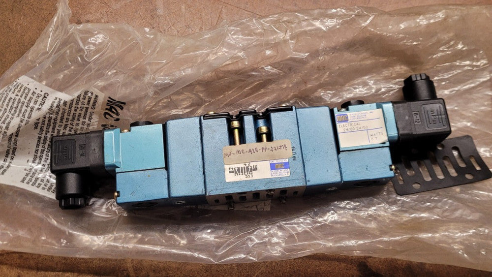 MAC Valves MV-A1C-A1H-PP-221JA Pneumatic Valve 24VAC Solenoid
