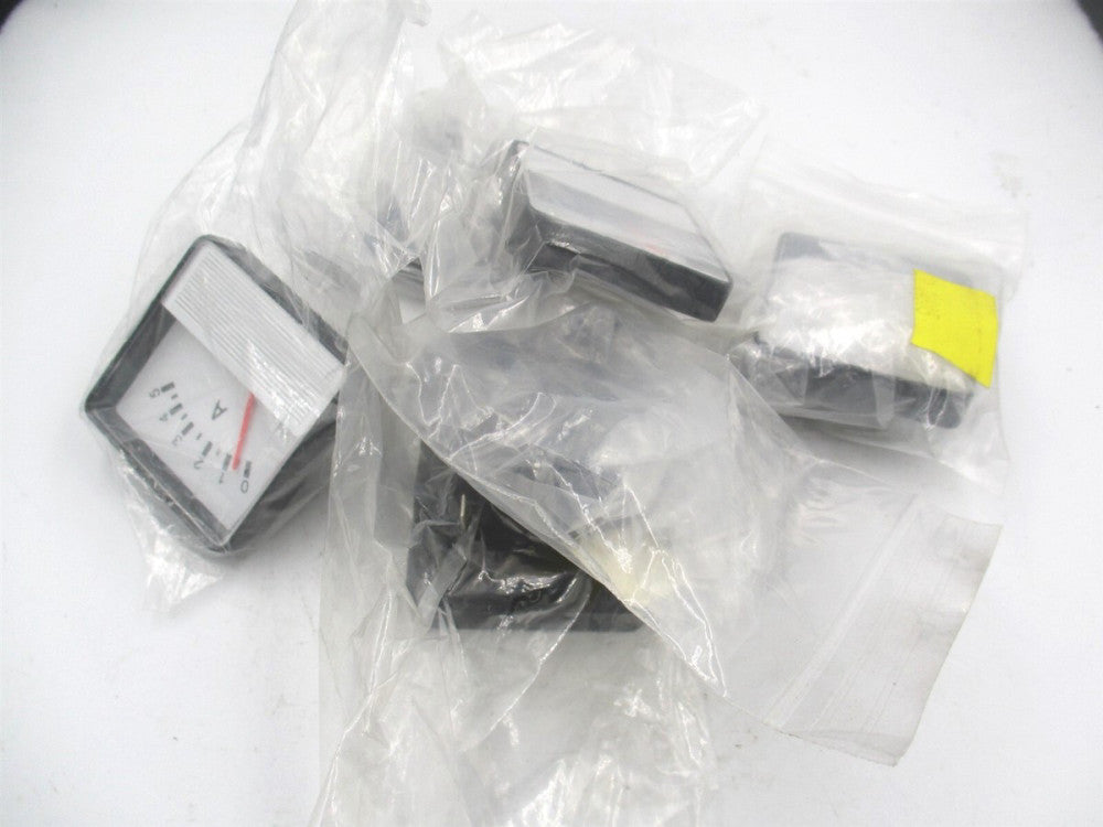 (21-14805) 5amp Analog Panel AMP Meter Voltmeter Gauge - Lot of 6