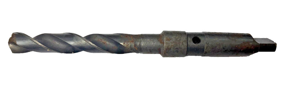 M&B #3 MORSE TAPER SHANK DRILL BIT, SIZE 47/64", OAL 9-1/4"