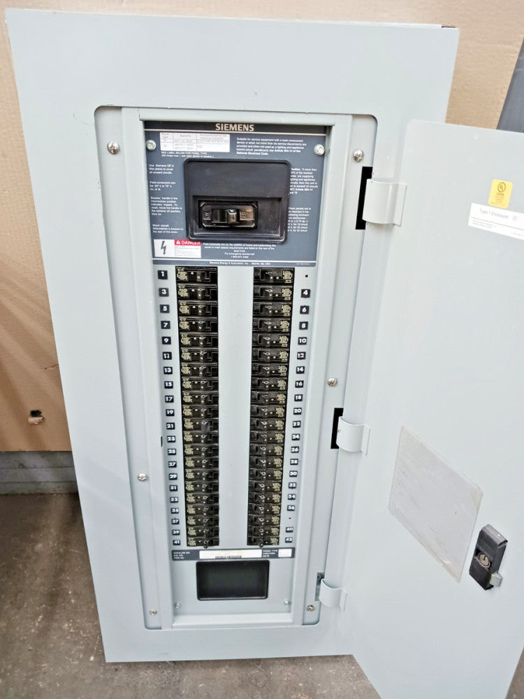 Siemens 200 Amp Main Breaker Panelboard 208y/120 Vac 3Ph 4W S1C42QJ225ATS